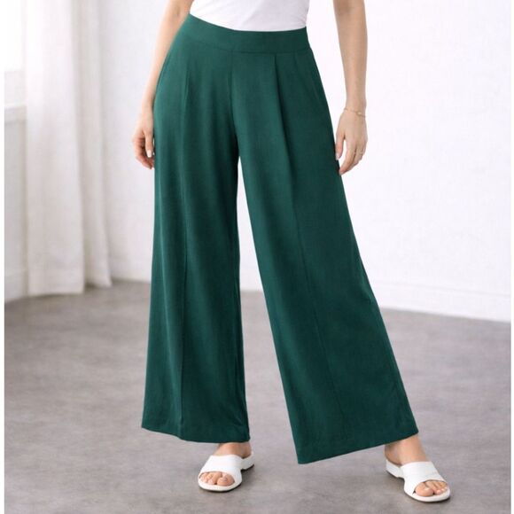Forever 21 Pants - Forever 21 Wide Leg Casual Pants Green XS